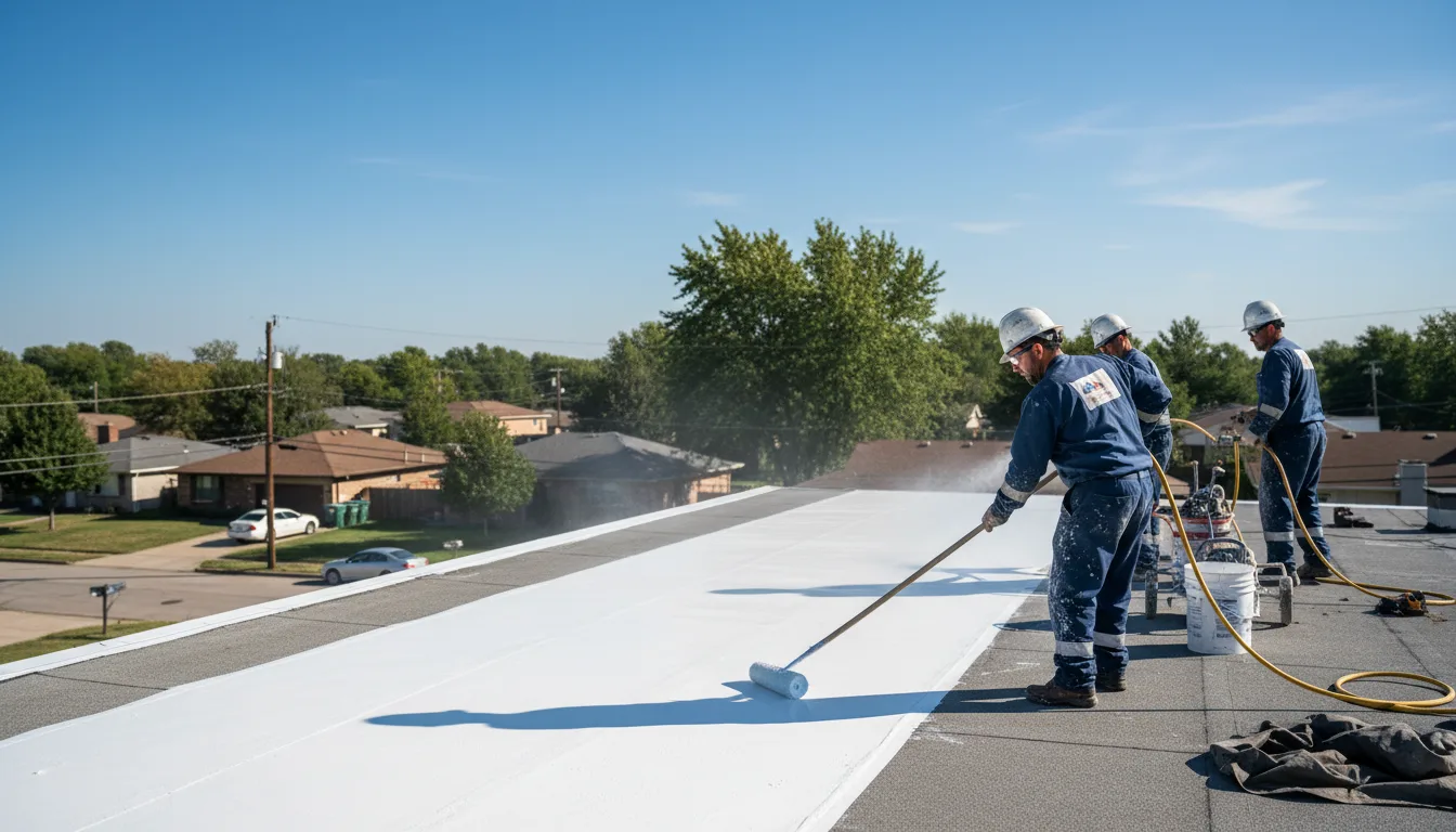 Commercial roof coating in Lyons, IN near me